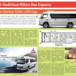 KTB Hadirkan Mikro Bus Espasio Ekstra Nyaman, Kabin Lebih Lega [LP]