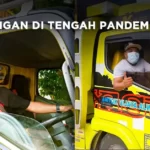 Pengemudi Truk Mitsubishi Fuso Tetap Bekerja Agar Roda Distribusi Kebutuhan Pokok Tetap Berjalan