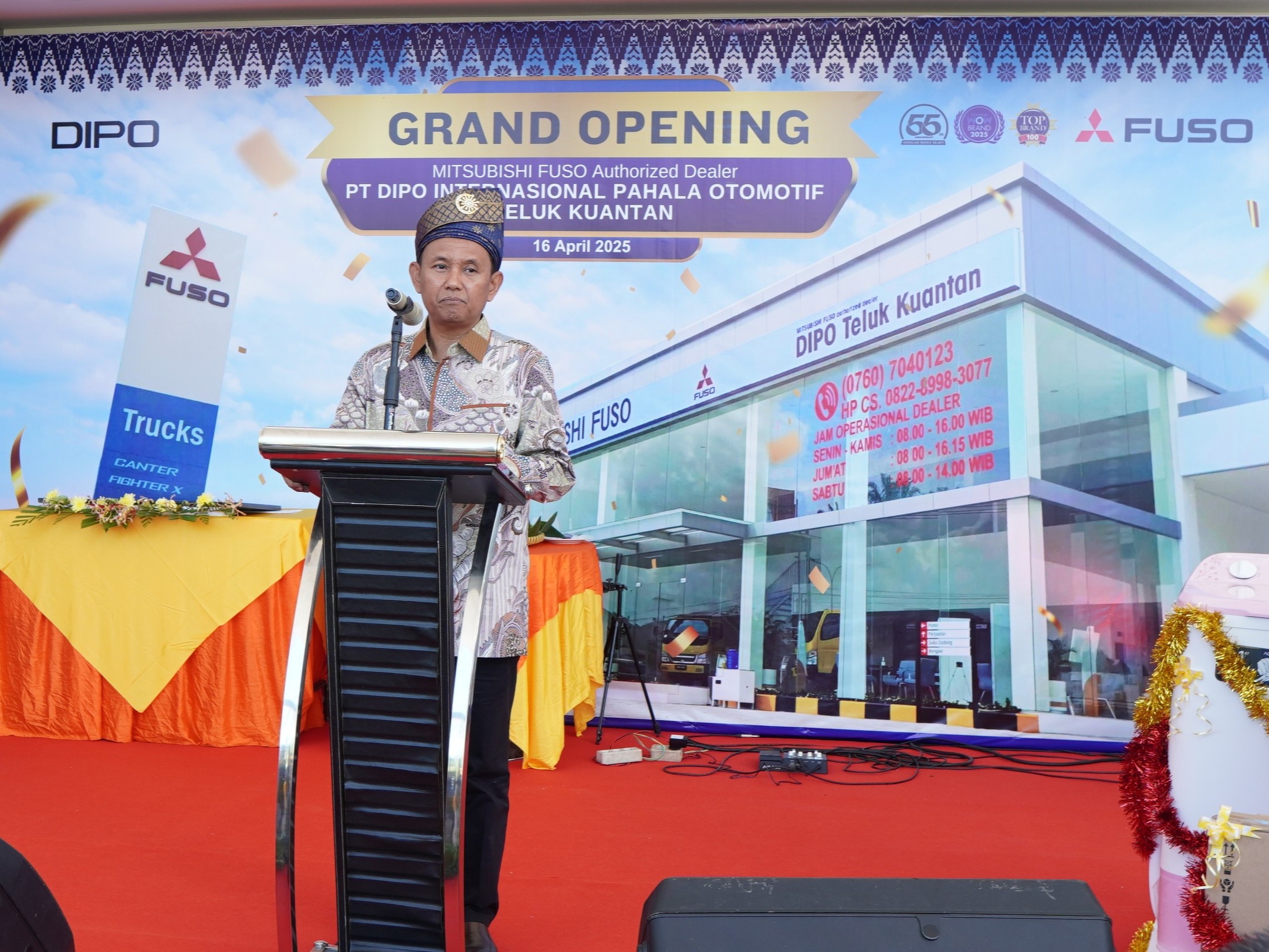 Tambah Layanan di Provinsi Riau, Mitsubishi Fuso Resmikan Diler PT. DIPO Internasional Pahala Otomotif di Teluk Kuantan